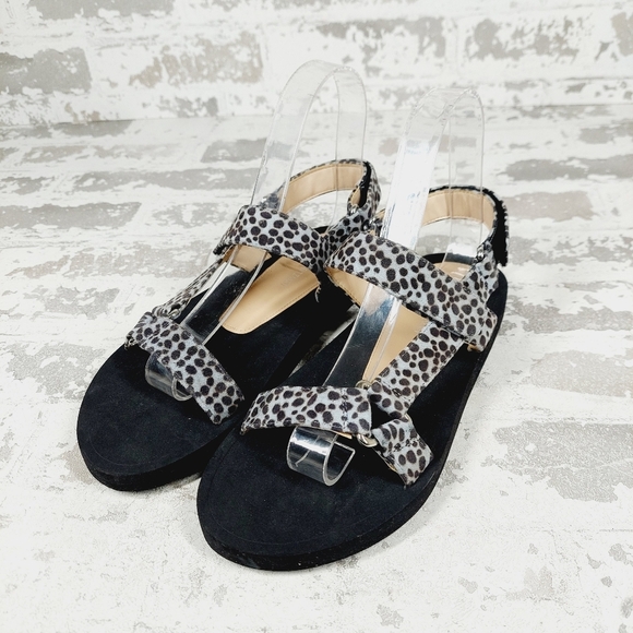 NEW Stuart Weitzman Vail Cheetah Suede Slingback Sport Sandals K595 - Picture 2 of 11